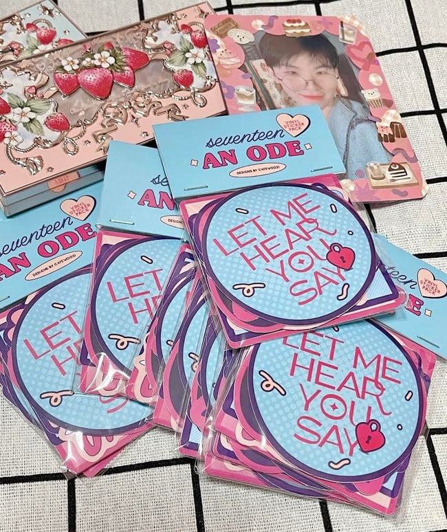svt an ode matte vinyl sticker pack