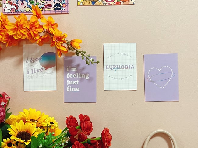 svt, txt, bts, the boyz inspired print sets