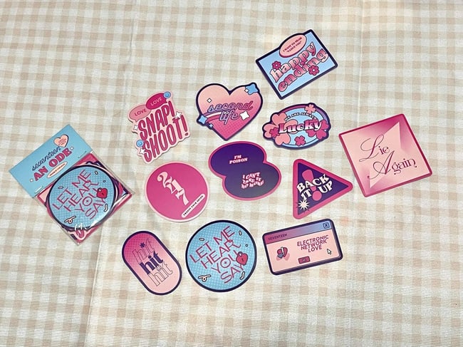 svt an ode matte vinyl sticker pack