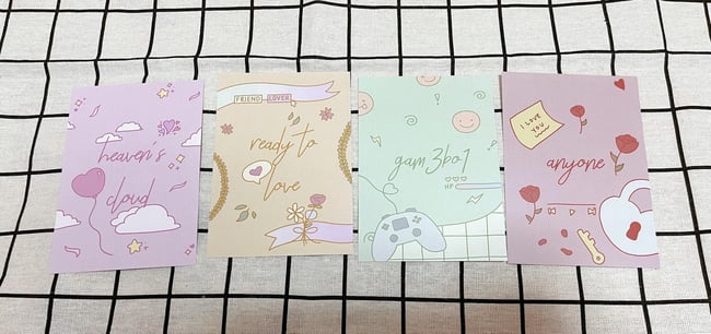 svt, txt, bts, the boyz inspired print sets
