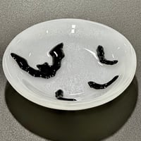 Image 1 of small round bat dish-4.5"