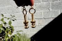 Image of Gold Hardware Earrings: Thumb Screw