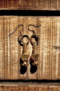 Image of Gold Hardware Earrings: Thumb Screw