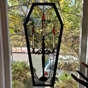 Image of "Phantom"-stained glass panel