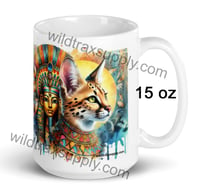 Image 2 of Egyptian Serval (or Savannah) Coffee Mug