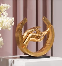Image 1 of Large Resin Gold Mothers Day Decorations New Families Love Statue Wedding Sculpture 