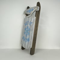 Image 2 of Wooden Sled - Let It Snow