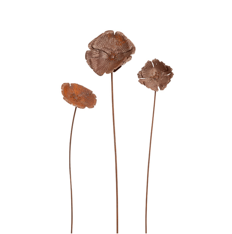 Image of Rusted Poppy Stake