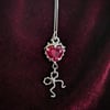 Ruby Heart Necklace 