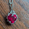 Ruby Heart Necklace 