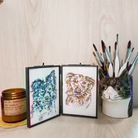 Image 2 of Bespoke Mini Double Pet Portrait (3.5"x5")