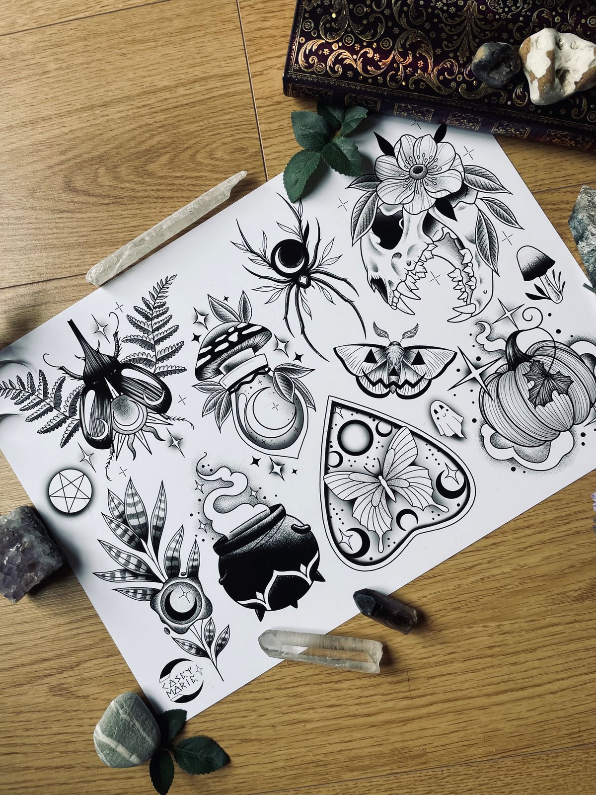 Image of A3 Witchy Flash Print 