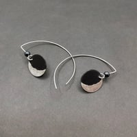 Image 2 of Crescent Moon Hook Earrings