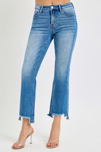 Image 1 of RISEN - TUMMY CONTROL MID RISE CROP BOOTCUT 