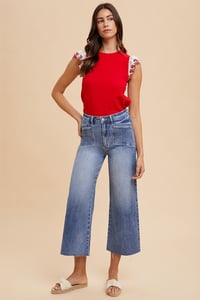 Image 2 of Annie Wear COMFORT STRETCH CROPPED WIDE LEG