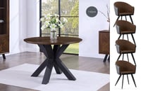 Image 1 of Nevada Dining Table & 4 Chairs - save £596 now