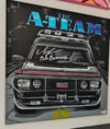 A-Team Van Signed Painting