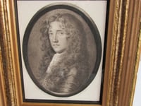 Image 3 of Antique Miniature Print of John Graham 'Bonnie Dundee' by David Paton (active 1600s) Vintage Framed 