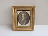 Image 2 of Antique Miniature Print of John Graham 'Bonnie Dundee' by David Paton (active 1600s) Vintage Framed 