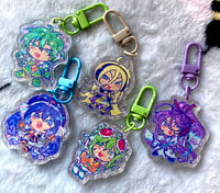 Image 3 of InternetCo Mini Holographic Vocaloid Keychains [PREORDER]