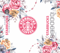 Image 1 of Pink Floral Starbucks