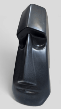 Image 1 of Katiki Aku Aku Las Vegas Good Luck Coin Tiki Mug Satin Black Limited Edition of 200 FREE SHIPPING