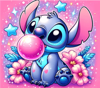 Image 1 of Pink bubble gum Stitch
