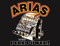 Image 1 of Arias "Pure Power" 8.3L Hemi Tee- Black