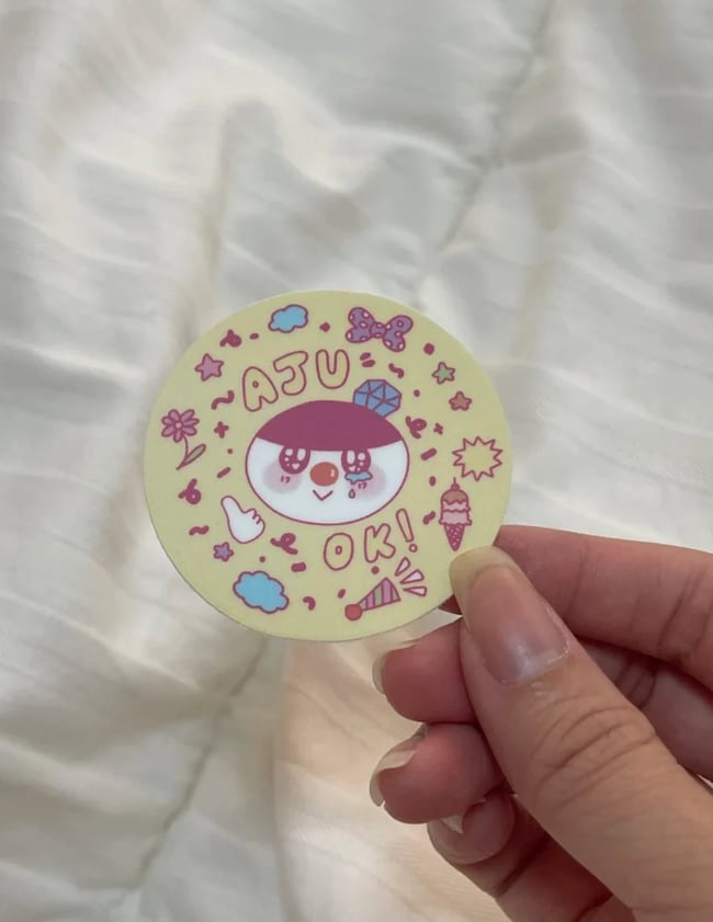bongbong aju ok vinyl sticker