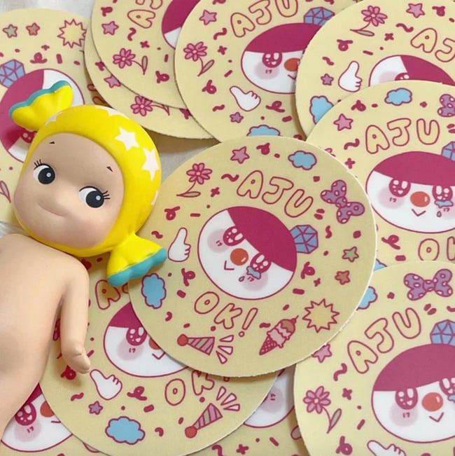 bongbong aju ok vinyl sticker
