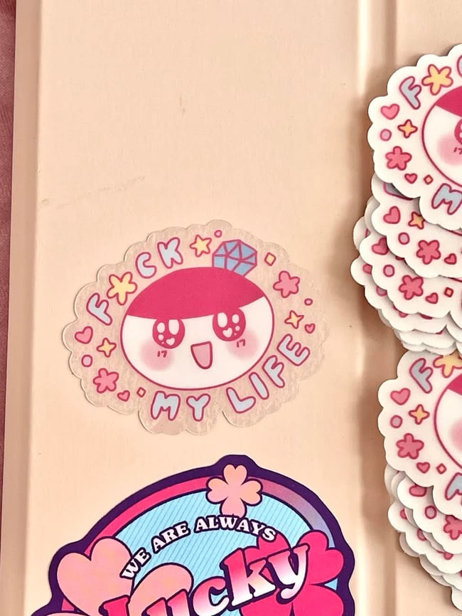 bongbong fml clear sticker