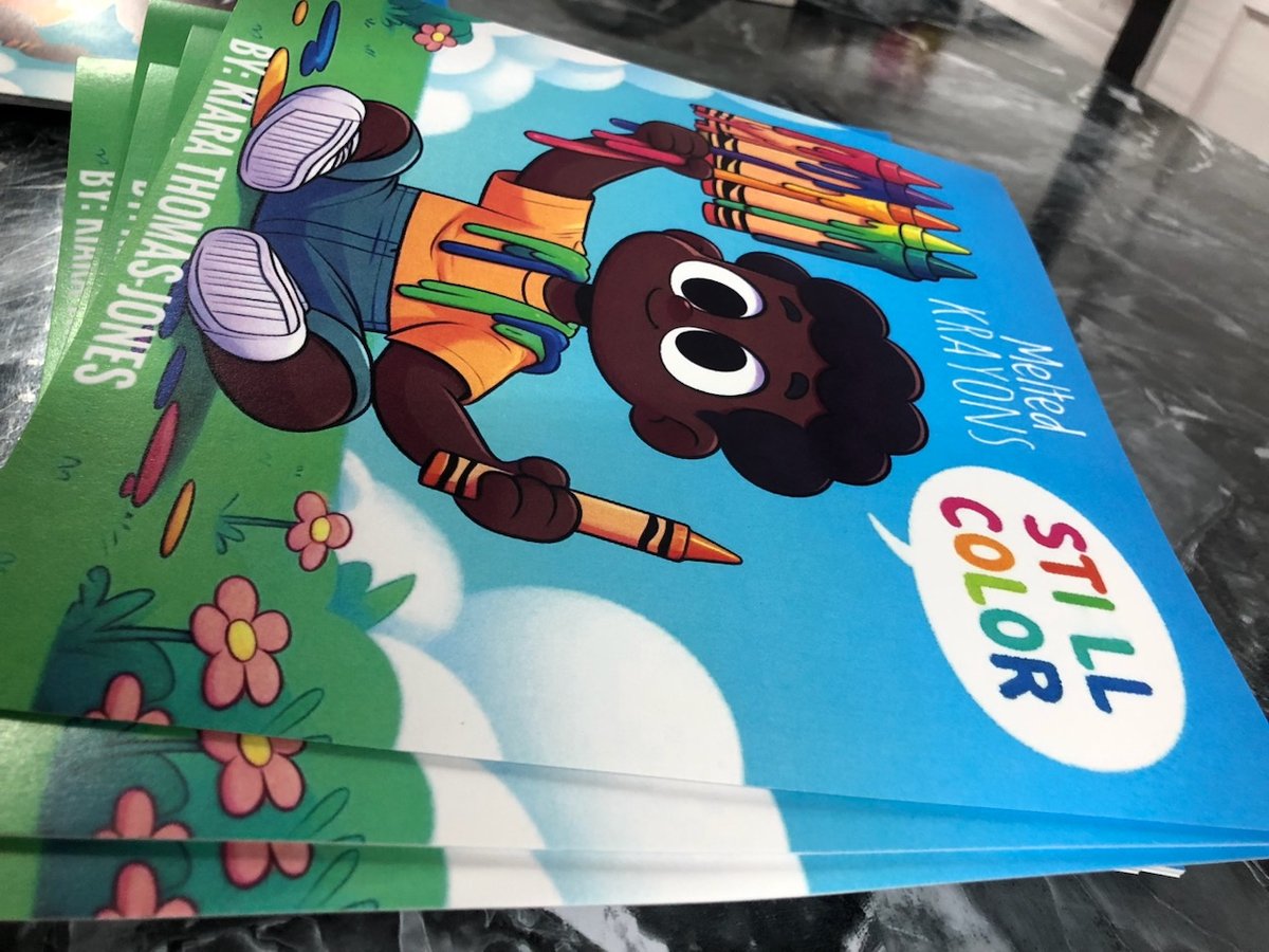 Image of "Melted Krayons still color"coloring book 📚