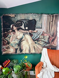 Image 1 of Together in Paris Tapestry Blanket