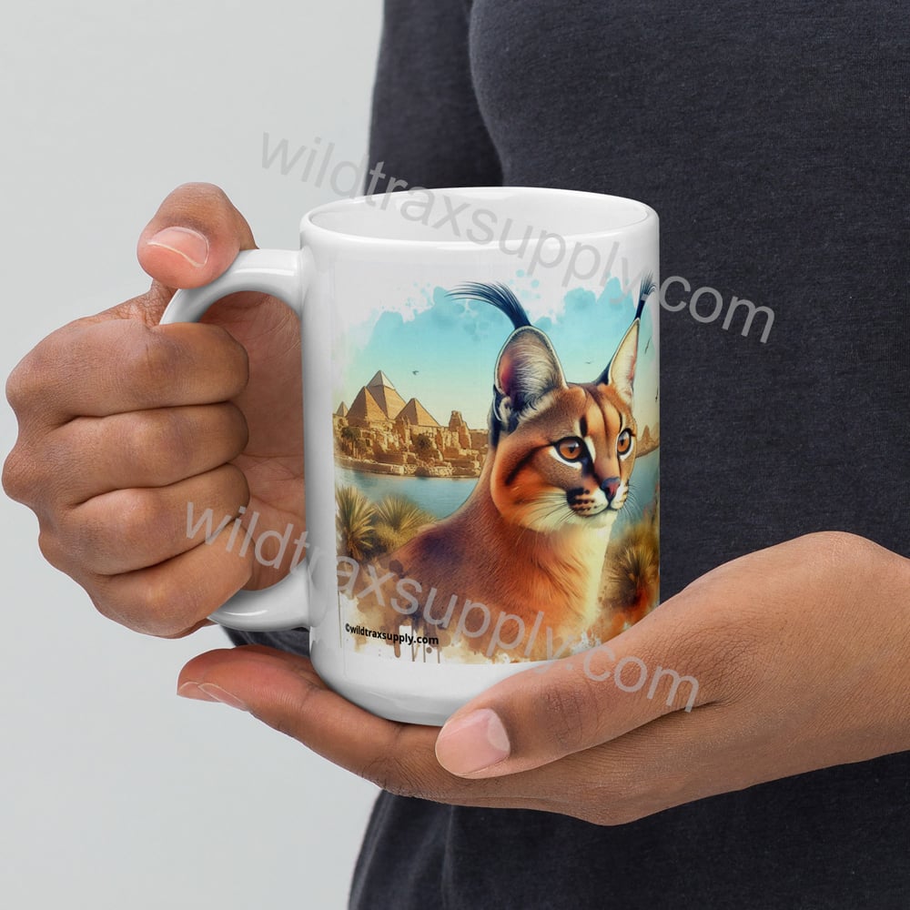Caracal ceramic coffee mug 15 oz