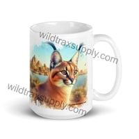 Image 1 of Caracal ceramic coffee mug 15 oz