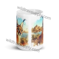 Image 4 of Caracal ceramic coffee mug 15 oz