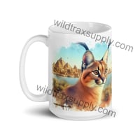 Image 2 of Caracal ceramic coffee mug 15 oz