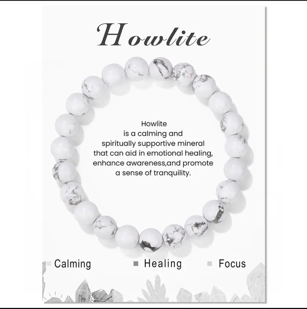 Image of Howlite crystal bracelet 