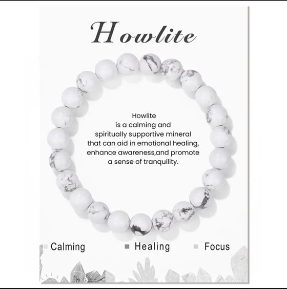 Image of Howlite crystal bracelet 