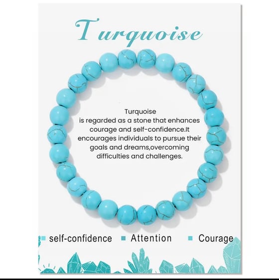 Image of Turquoise crystal bracelet 