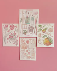 Image 1 of Watercolor comfort prints