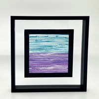 Image 1 of Teal Landscape Acrylic Painting