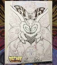 Image 4 of MOTHRA: QUEEN OF THE MONSTERS #1 Original Cover Art
