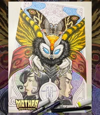 Image 6 of MOTHRA: QUEEN OF THE MONSTERS #1 Original Cover Art