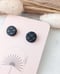 Image of Midnight Palm Round Mini Stud