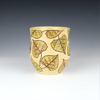 Image 3 of 16 oz - Cat Skull & Cottonwood Leaf Mug