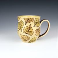 Image 4 of 16 oz - Cat Skull & Cottonwood Leaf Mug