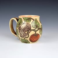 Image 2 of 16 oz - Cat Skull & Pumpkin Vines Mug