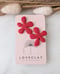 Image of Cherry Gerbera Statement Stud