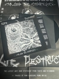 Image 2 of LIFE / DESTRUCT - To Stop The Conflict split LP